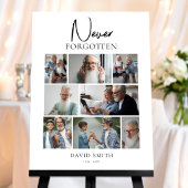 Moderne Minimalistische Herdenkingscustom Foto Col Poster