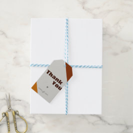 Moderne Minimalistische Herfst Bedankje Gift Tags Cadeaulabel