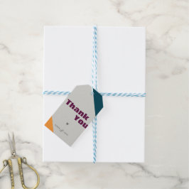 Moderne Minimalistische Herfst Bedankjes Cadeautag Cadeaulabel