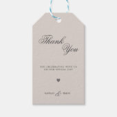 Moderne Minimalistische Herfst Bedankjes Cadeautag Cadeaulabel (Voorkant)