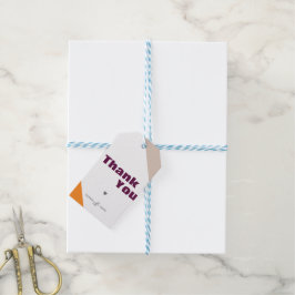 Moderne Minimalistische Herfst Bedankjes Cadeautag Cadeaulabel