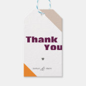 Moderne Minimalistische Herfst Bedankjes Cadeautag Cadeaulabel (Voorkant)