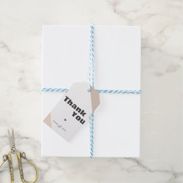 Moderne Minimalistische Herfst Bedankjes Cadeautag Cadeaulabel