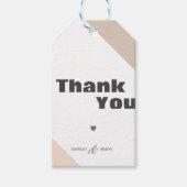 Moderne Minimalistische Herfst Bedankjes Cadeautag Cadeaulabel (Voorkant)