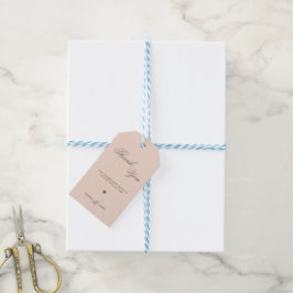 Moderne Minimalistische Herfst Bedankjes Gift Tags Cadeaulabel