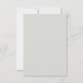 Moderne Minimalistische Herfst Platte Bedankkaart (Achterkant)
