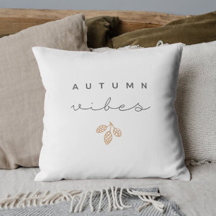 Moderne minimalistische herfstvibes kussen