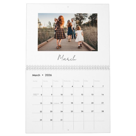 Moderne, minimalistische herinneringen uit de mult kalender (Mar 2026)