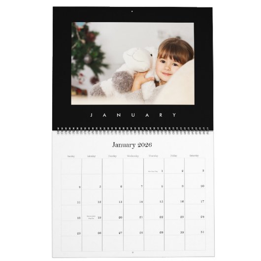 Moderne minimalistische herinneringen uit de multi kalender (Jan 2026)