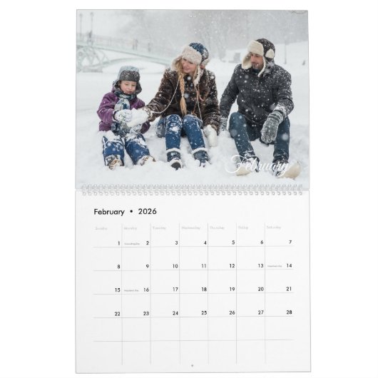 Moderne minimalistische herinneringen uit de multi kalender (Feb 2026)