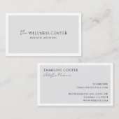 Moderne minimalistische holistische geneeskunde visitekaartje (Voorkant / Achterkant)