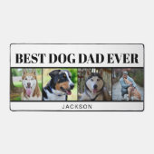 Moderne minimalistische hond vader vier foto colla bureaumat (Voorkant)