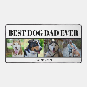 Moderne minimalistische hond vader vier foto colla bureaumat