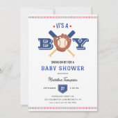 Moderne minimalistische honkbal Batter Up Baby sho Kaart (Voorkant)