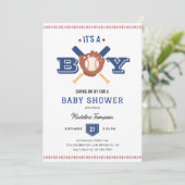 Moderne minimalistische honkbal Batter Up Baby sho Kaart (Staand voorkant)