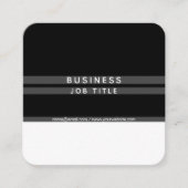 Moderne minimalistische horizontale strepen vierkante visitekaartje (Voorkant)