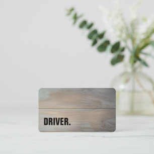 Moderne minimalistische houten board DRIVER Profes Visitekaartje
