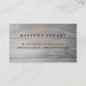 Moderne minimalistische houten board DRIVER Profes Visitekaartje (Achterkant)