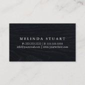 Moderne minimalistische houten board DRIVER Profes Visitekaartje (Achterkant)