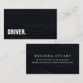 Moderne minimalistische houten board DRIVER Profes Visitekaartje (Voorkant / Achterkant)