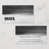 Moderne minimalistische houten board DRIVER Profes Visitekaartje (Voorkant / Achterkant)