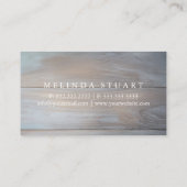 Moderne minimalistische houten board DRIVER Profes Visitekaartje (Achterkant)