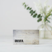 Moderne minimalistische houten board DRIVER Profes Visitekaartje (Staand voorkant)