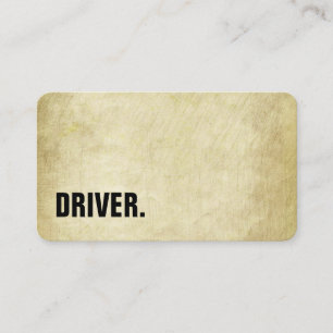Moderne Minimalistische Houten Driver Professionee Visitekaartje