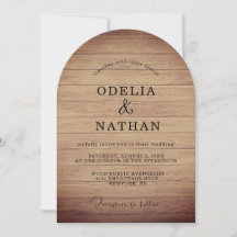 Moderne Minimalistische Houten Textuur Trouwfeest