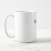 Moderne minimalistische HUBBY naam Koffiemok (Links)