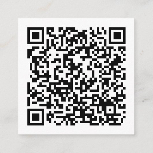 Moderne minimalistische Huwelijk QR Code Registry Informatiekaartje (Achterkant)