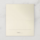 Moderne Minimalistische Huwelijks Plaatskaarten Plaatskaartje (Buitenkant ongevouwen)
