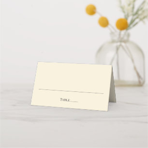 Moderne Minimalistische Huwelijks Plaatskaarten Plaatskaartje