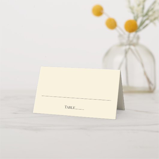 Moderne Minimalistische Huwelijks Plaatskaarten Plaatskaartje (Voorkant)