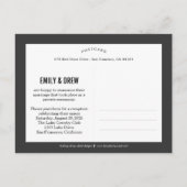 Moderne minimalistische huwelijksaankondiging - Wi Aankondigingskaart (Achterkant)