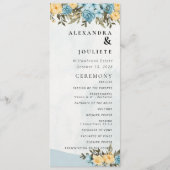 Moderne Minimalistische Huwelijksprogramma Gebeurt Programmakaart (Voorkant)