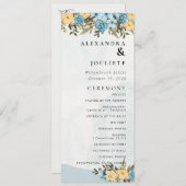 Moderne Minimalistische Huwelijksprogramma Gebeurt Programmakaart (Voorkant / Achterkant)