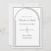 Moderne minimalistische huwelijksuitnodiging | boo kaart (Voorkant)