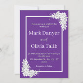 Moderne minimalistische huwelijksuitnodiging - een kaart (Voorkant)