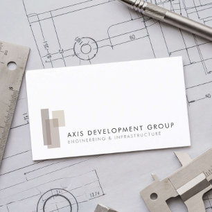 Moderne minimalistische ingenieursfirma visitekaartje