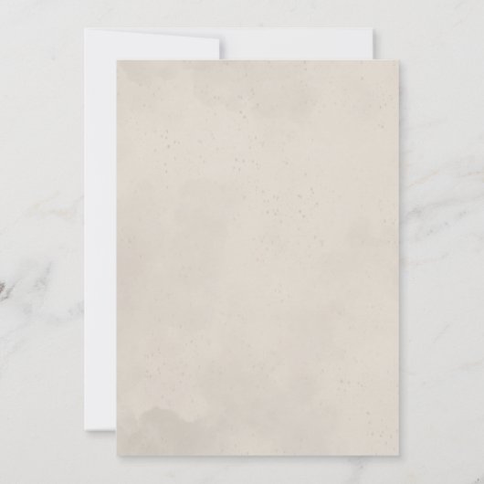 Moderne minimalistische Initialen bruiloft Kaart (Achterkant)