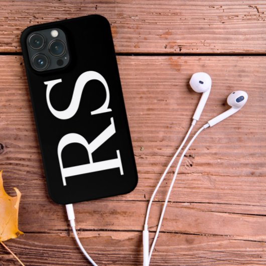 Moderne Minimalistische Initialen Monogram Hoesje 