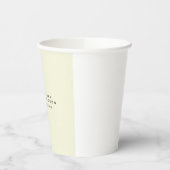 Moderne minimalistische Initialen Rood Monogram Be Papieren Bekers (Links)