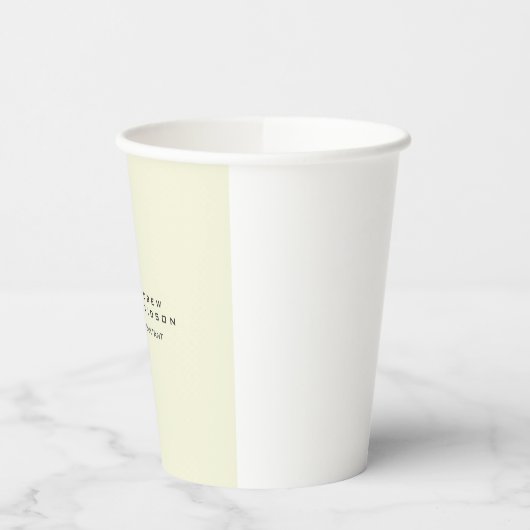 Moderne minimalistische Initialen Rood Monogram Be Papieren Bekers (Links)