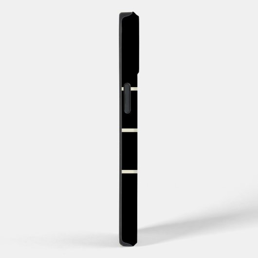 Moderne minimalistische Initialen zwart Case-Mate iPhone Case (Achterkant / Rechts)