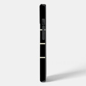 Moderne minimalistische Initialen zwart Case-Mate iPhone Case (Achterkant / Links)