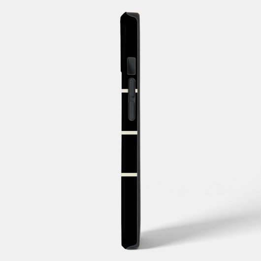 Moderne minimalistische Initialen zwart Case-Mate iPhone Case (Achterkant / Links)