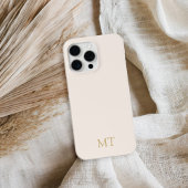 Moderne Minimalistische Initiële Monogram iPhone Hoesje