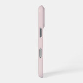 Moderne Minimalistische Initiële Monogram Roze iPhone Hoesje (Rechterkant)