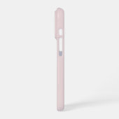 Moderne Minimalistische Initiële Monogram Roze iPhone Hoesje (Linkerkant)